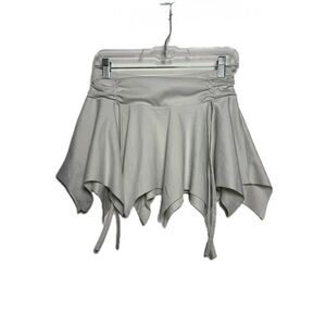 White Handkerchief Hem Skirt